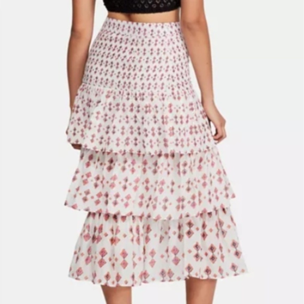 NWT Free People Layered Tiered Chiffon Maxi Skirt. - Picture 4 of 6